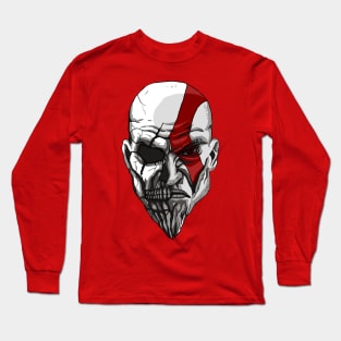 Kratos - Death and Rage Face Long Sleeve T-Shirt